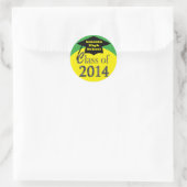 Classe Jaune Et Vert Des Stickers Graduation 2014 (Sac)