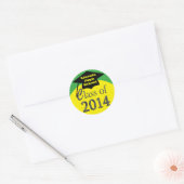 Classe Jaune Et Vert Des Stickers Graduation 2014 (Enveloppe)