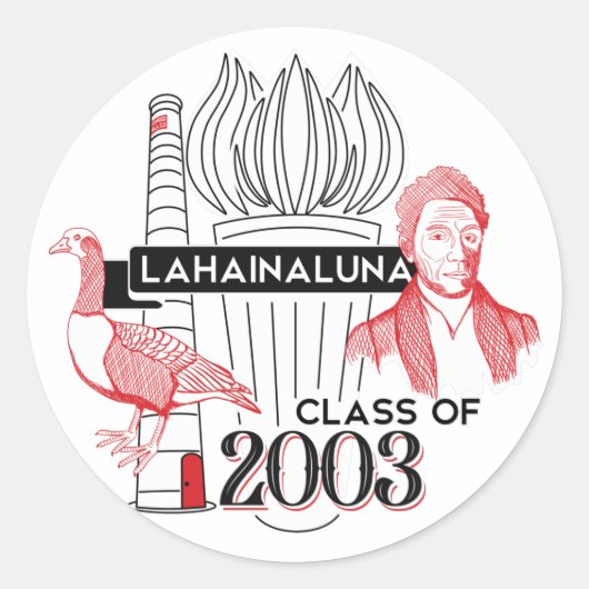 Classe Lahainaluna de Sticker Rond 2003 (Devant)