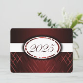 Classe Maroon et Blanc de 2025 Invitations (Debout devant)