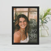 Classe moderne 2025 Faire-part de graduation photo (Debout devant)