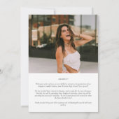 Classe moderne 2025 Faire-part de graduation photo (Dos)