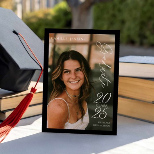 Classe moderne 2025 Faire-part de graduation photo