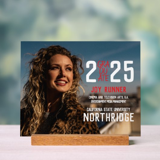 Classe moderne audacieuse de 2025 - Diplôme photo (Neutre)