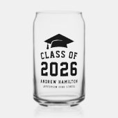 Classe moderne Bold Noire de 2025 Graduation (Recto)