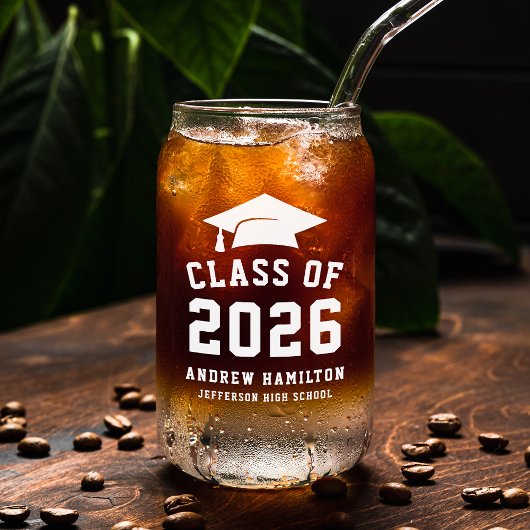 Classe moderne Bold White de 2025 Graduation