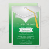 Classe moderne de 2014 Graduation Party Invitation (Devant / Derrière)