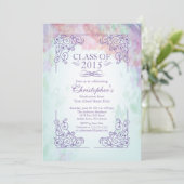 Classe moderne de 2015 Graduation Party Invitation (Debout devant)