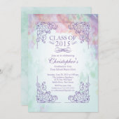 Classe moderne de 2015 Graduation Party Invitation (Devant / Derrière)
