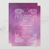 Classe moderne de 2015 Graduation Party Invitation (Devant / Derrière)