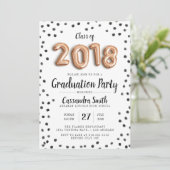 Classe moderne de 2018 ballons - invitation de (Debout devant)