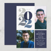 Classe Moderne De 2022 Graduation Party Invitation (Devant / Derrière)