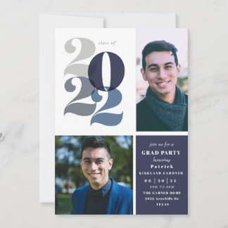 Classe Moderne De 2022 Graduation Party Invitation