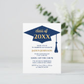 Classe moderne de 2024 Graduation Party Invitation (Debout devant)