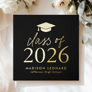 Classe moderne de 2025 Black Photo Graduation