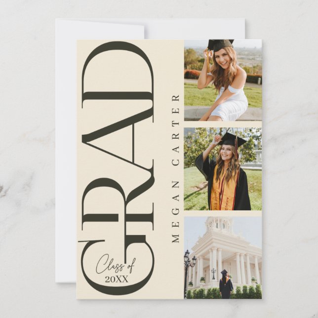 Classe moderne de 2025 Graduation Party Invitation (Devant)