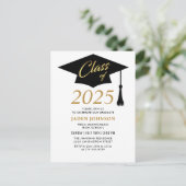 Classe moderne de 2025 Graduation Party Invitation (Debout devant)