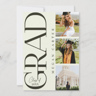 Classe moderne de 2025 Graduation Party Invitation