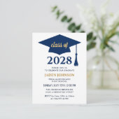 Classe moderne de 2025 Graduation Party Invitation (Debout devant)