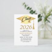 Classe moderne de 2025 Graduation Party Invitation (Debout devant)