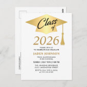 Classe moderne de 2025 Graduation Party Invitation (Devant / Derrière)