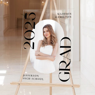 Classe moderne de 2025 Photo Graduation Welcome