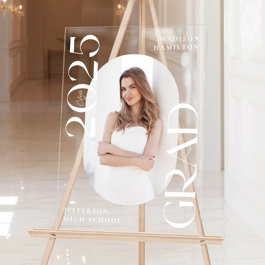 Classe moderne de 2025 Photo Graduation Welcome