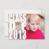 Classe moderne de carte d'obtention du diplôme de (Dos)