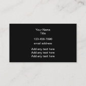 Classé Monogramme Carte de visite modifiable (Dos)