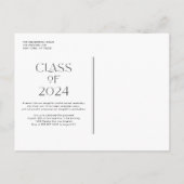 Classe noire 2024 Invitation de remise de diplôme (Dos)