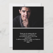 Classe noire de Merci de graduation 2024 Photo (Dos)