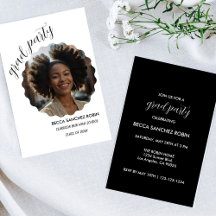 Classe noire et blanche de 2025 black Invitation