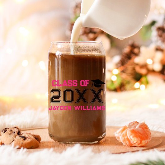 Classe noire rose de 2025 Custom Girl Graduation C