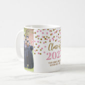 Classe or rose de 2025 Coffee Mug (Devant gauche)