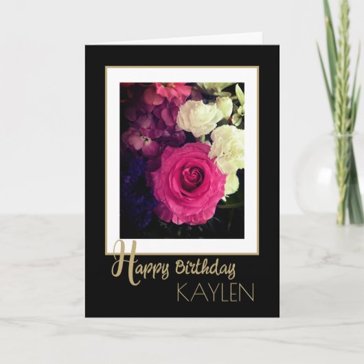 Classe personnalisée ! Belle Carte d'Anniversaire (Devant)