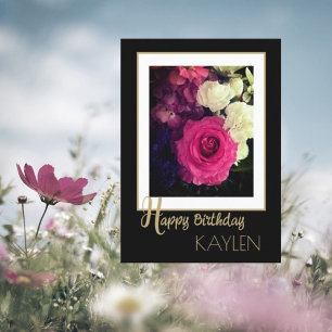 Classe personnalisée ! Belle Carte d'Anniversaire