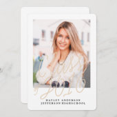 CLASSE PHOTO DE DIPLÔME 2016 Invitation (Devant / Derrière)