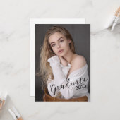 Classe photo de la carte de fin d'études 2023 (Devant/Arrière en situation)