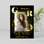 Classe photo mignonne de 2025 Faire-part de gradua (Debout devant)