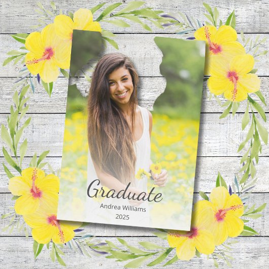Classe photo moderne de 2025 Faire-part de graduat