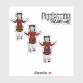 Classe Pigglestone Academy Cochon 6 Sticker (Feuille)