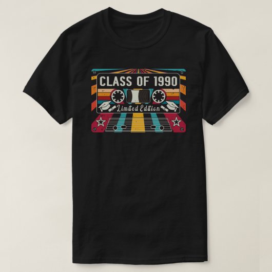 Classe rétro de T-shirt 1990 (Design devant)
