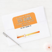 Classe Reunion ORANGE Nom étiquette Sticker (Enveloppe)