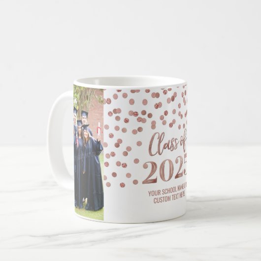 Classe Rose d'or de 2025 Mug de café (Devant gauche)