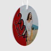 Classe rouge 2024 - Ornement photo (devant)