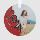 Classe rouge 2024 - Ornement photo (devant)