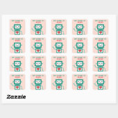 Classe Saint Valentin Robot Beeps Stickers (Feuille)