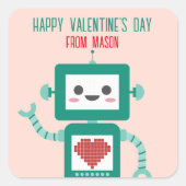 Classe Saint Valentin Robot Beeps Stickers (Devant)