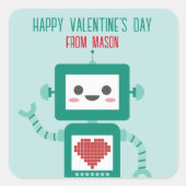 Classe Saint Valentin Robot Beeps Stickers (Devant)