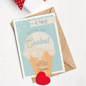 Classe Scoop la plus froide Carte Saint-Valentin
